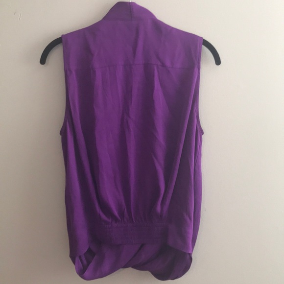 DVF size 4 purple blouse - Picture 2 of 2